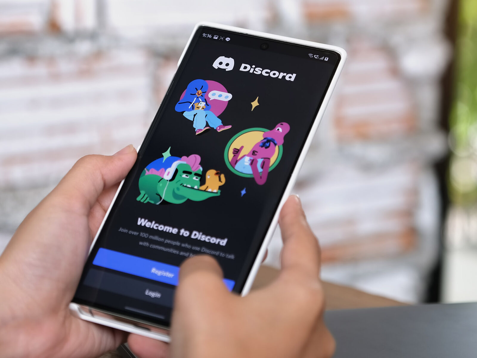 welcome to Discord app screen
