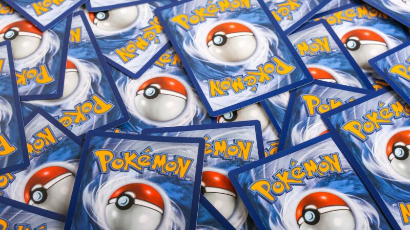 a pile of pokemon cards